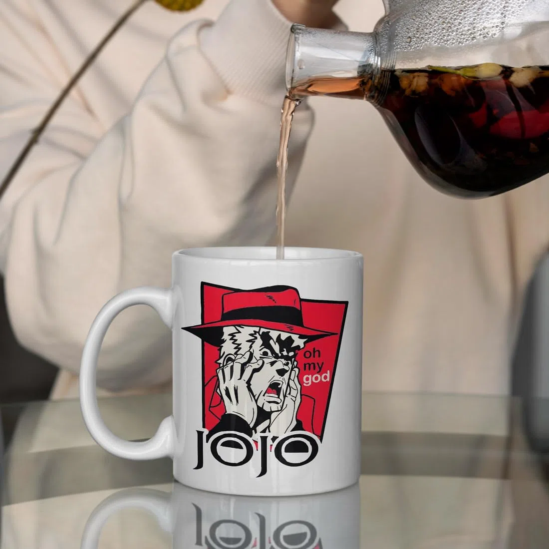 JoJo's Bizarre Adventure Oh My God tè e caffè Tazza
