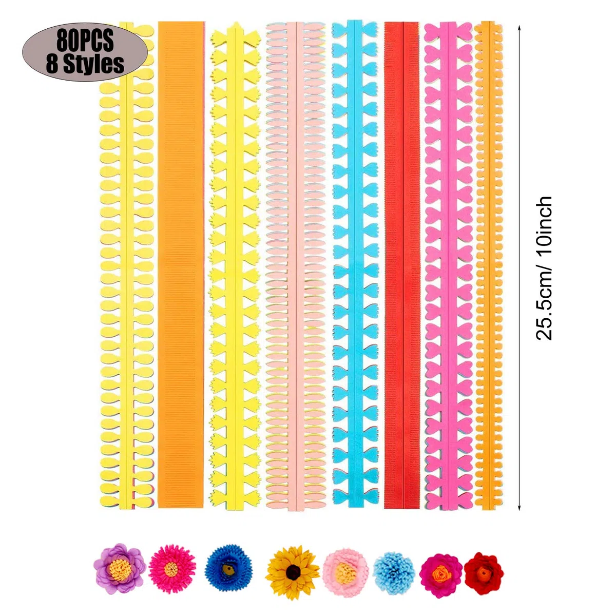Woohome 1040 Strisce 3MM Carta Quilling Pape Kit, 110 Strisce Fiori di Carta Paper Quilling, Quilling Carta Fiore Craft Kit Quilling Strisce di Carta per Creazioni Artigianali, Scrapbooking
