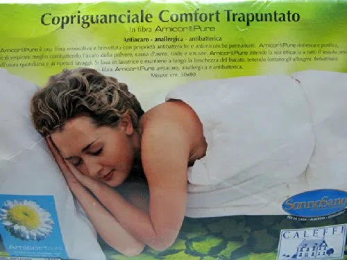 Caleffi Copriguanciale Antiacaro Anallergico Antibatterico Trapuntato H876
