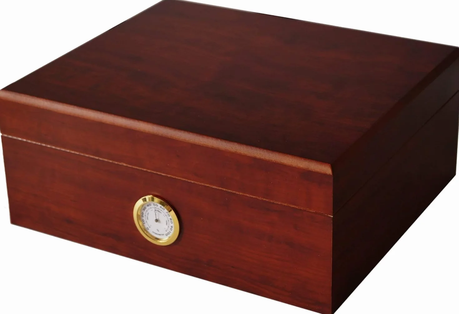 GERMANUS Sigari Humidor Classicus II con igrometro e umidificatore e GERMANUS Manuale Marrone