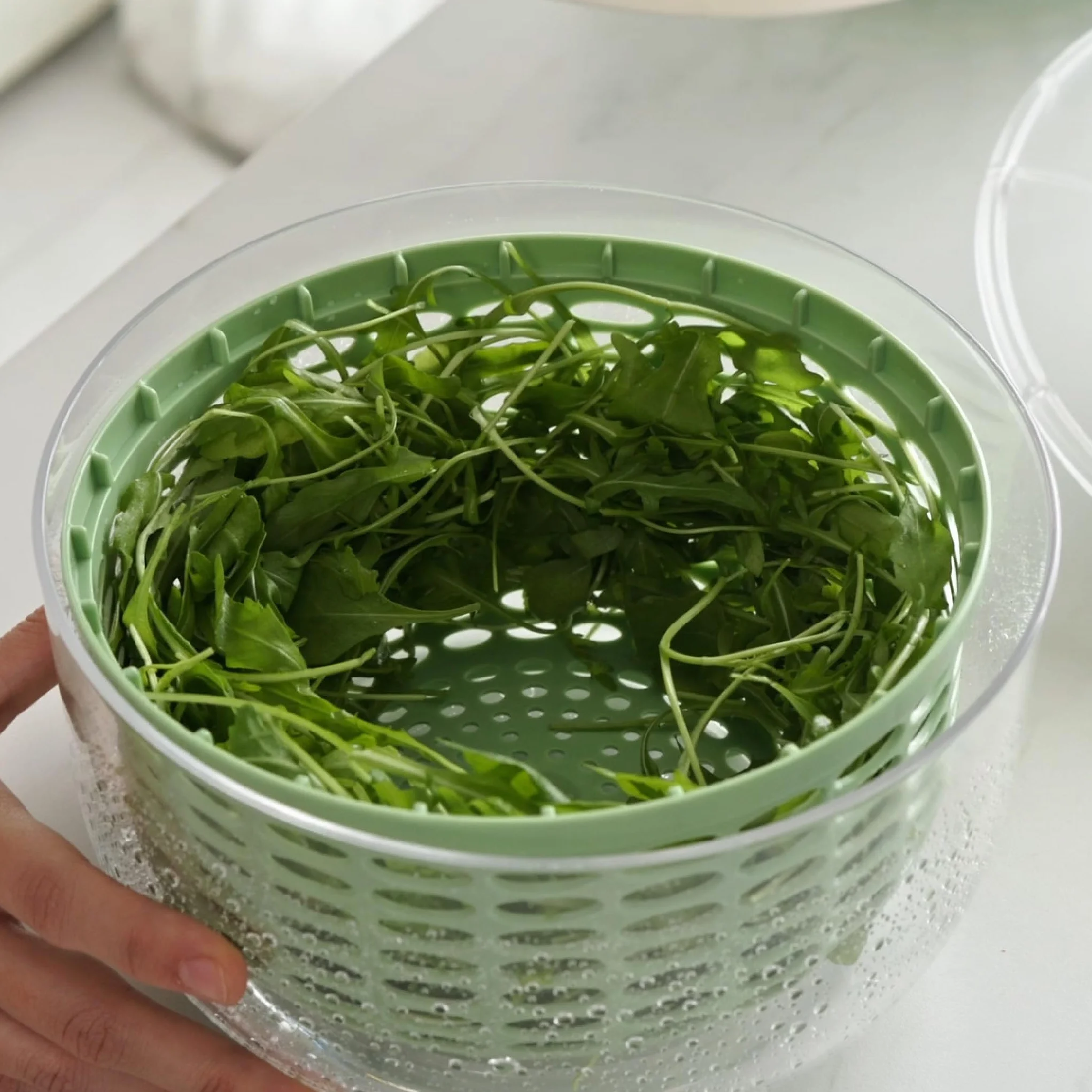IBILI - Centrifuga elettrica Spin 2,80 Lt, centrifuga elettrica per insalata e verdure, ricaricabile tramite USB, asciugatura rapida