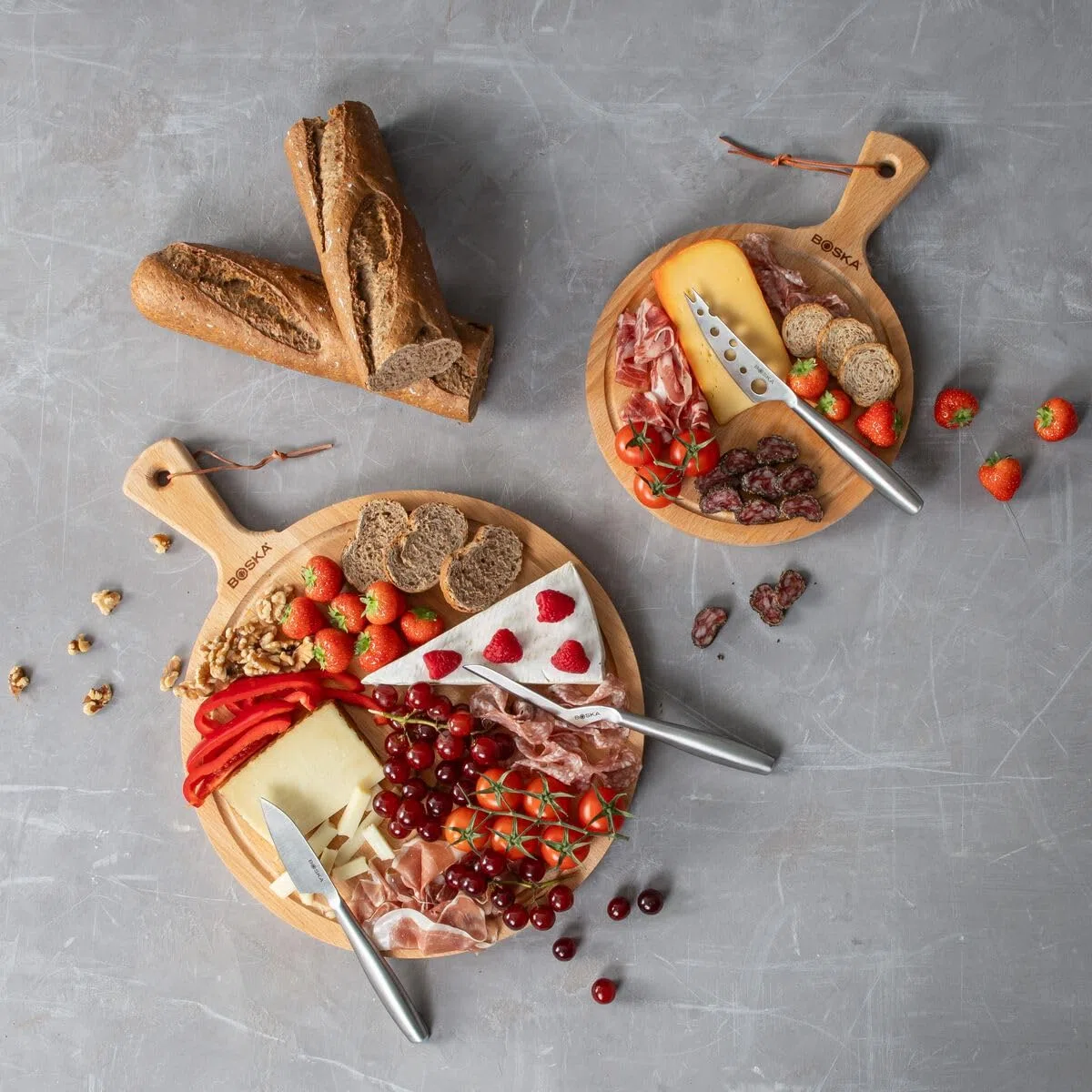BOSKA Set di Coltelli da Formaggio Copenhagen – Per tutti i tipi di Formaggio – 3 pezzi