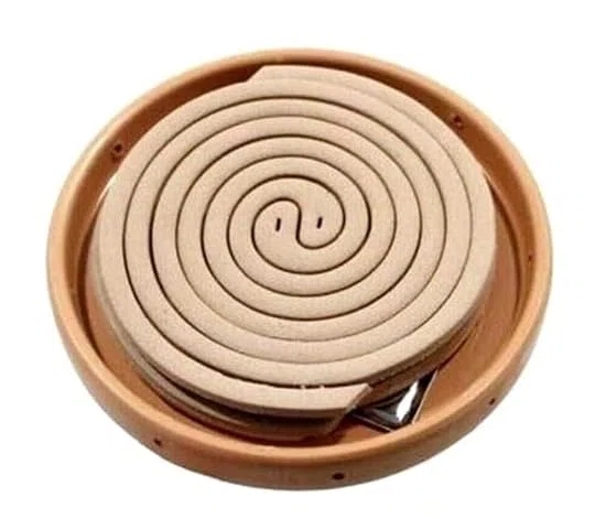 SET 3 PEZZI CONTENITORE IN TERRACOTTA COCCIO PER SPIRALI ZAMPIRONI ANTI ZANZARE CON 30 RICARICHE SPIRALI