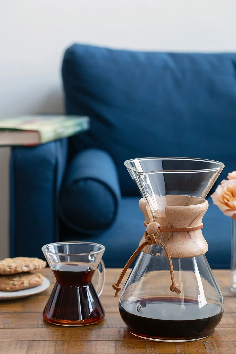 Chemex CM-6A Birraio di caffè, Legno, Vetro, Pelle, Trasparente