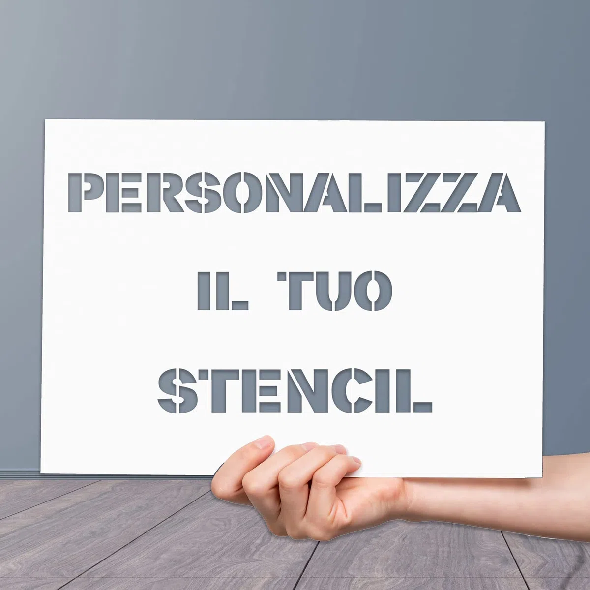 GFD - Stencil in plexiglass 3mm con lettere e numeri personalizzati - Ideale per decorazione e verniciatura - Personalizzazione Inclusa - Misura: 15x45 cm - Made in Italy