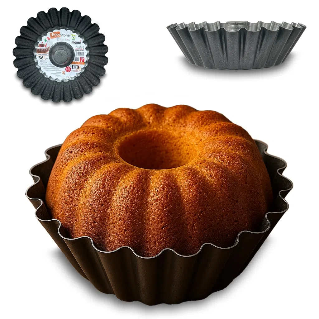 ARCA, Teglia 36 cm per Forno, Antiaderente e Adatta alla Lavastoviglie, in Alluminio, Forma Margherita, Made in Italy