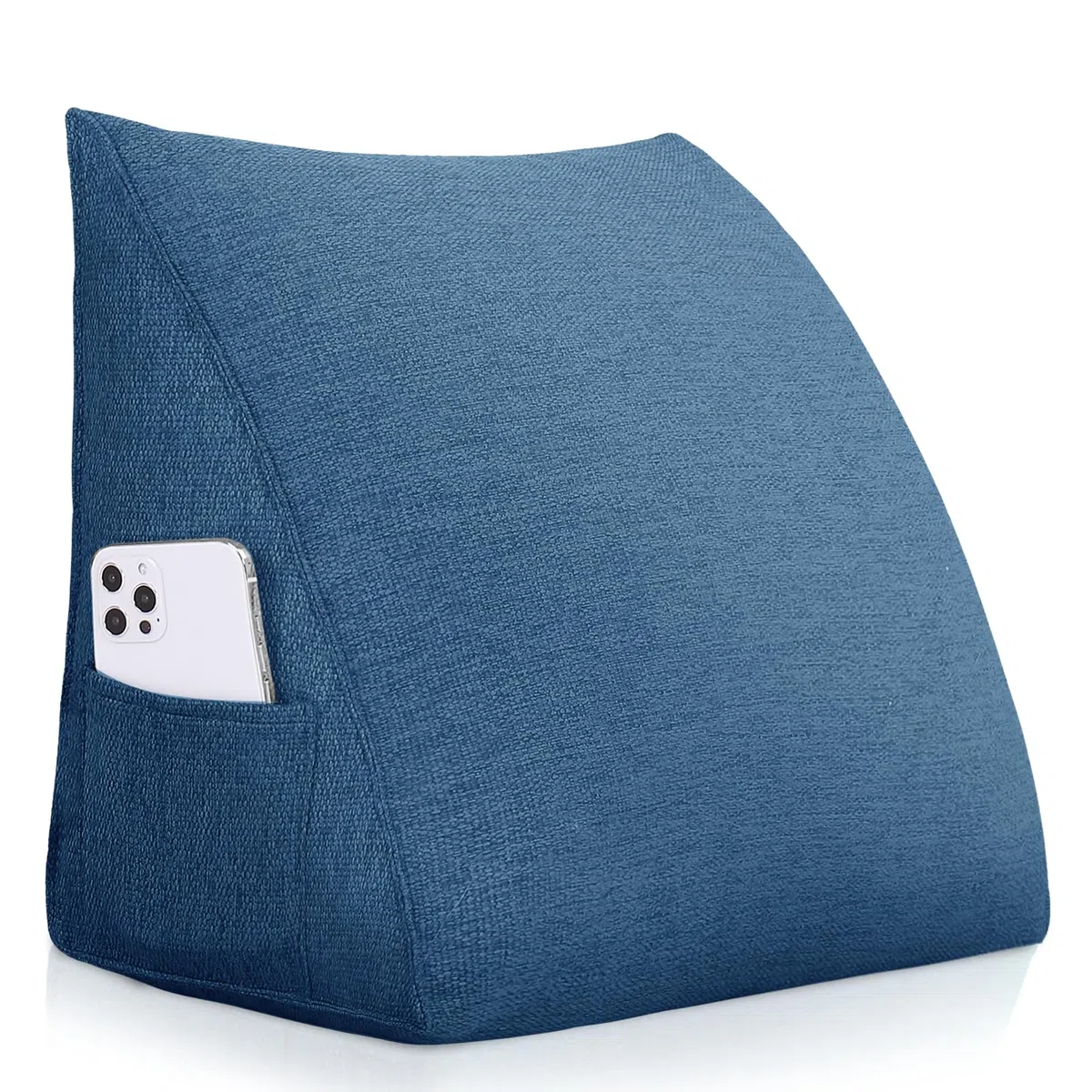 Cuscino da lettura– Supporto a Cuneo Triangolare per Letto e Divano, Schienale Confortevole, Cuscino Morbido per Leggere e Rilassarsi, Rivestimento Sfoderabile Lavabile