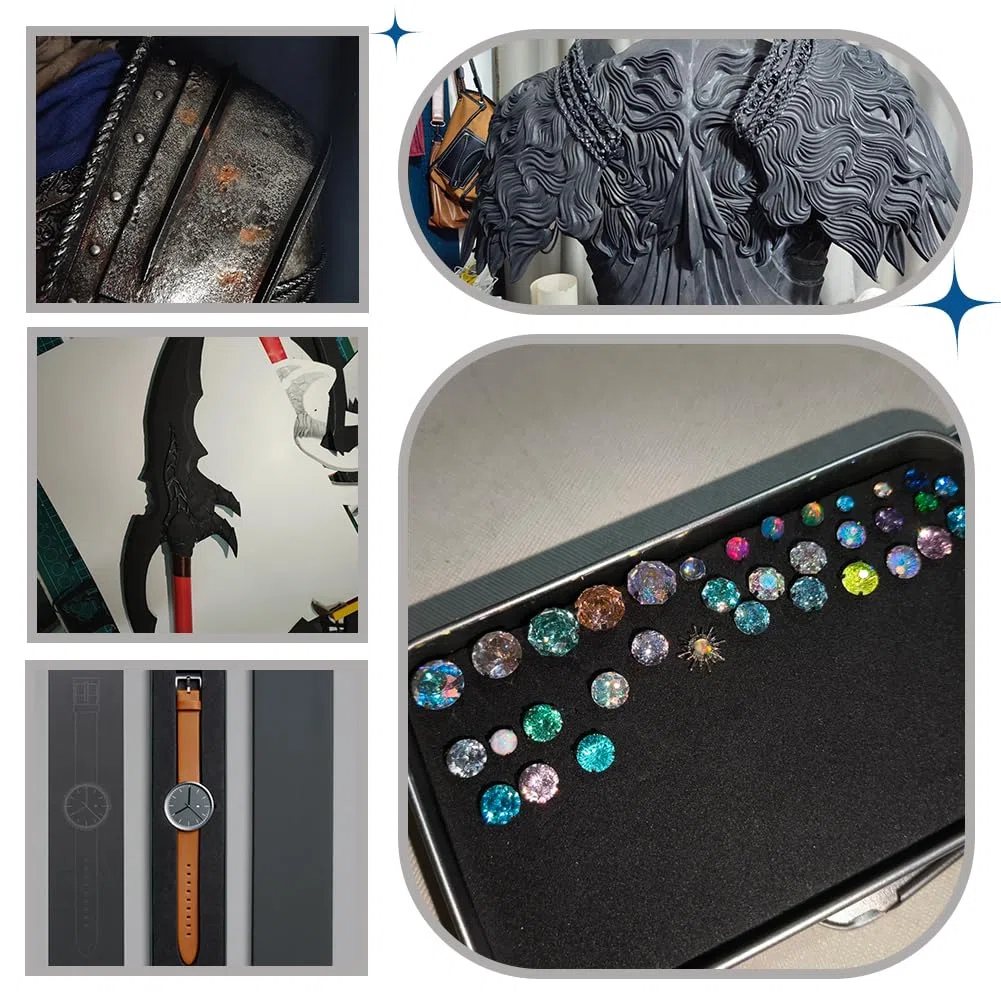 PH PandaHall 5m x 30cm Rotolo di Schiuma EVA Fogli di Schiuma Nero per Modellare Costumi da Cosplay Progetti Artistici e Artigianali Fai Da Te, 3mm di Spessore