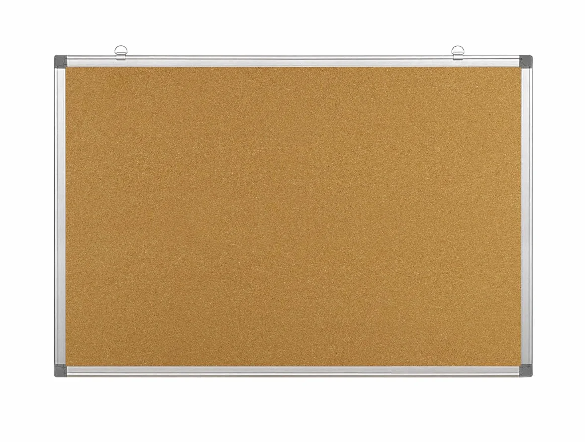 Office PRODUCTS Bacheca In Sughero, Bacheca 150x100cm, Cornice In Alluminio, Ideale Per Casa E Ufficio, 1 Pezzo,