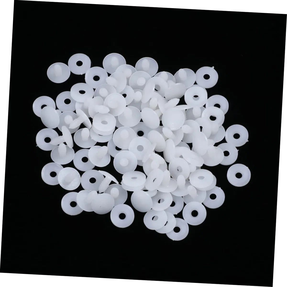 100 Set di Articolazioni per Bambole in Plastica Bianche Multiuso per Fai da Te Accessori per Interazione Genitori-Figli e Modellismo