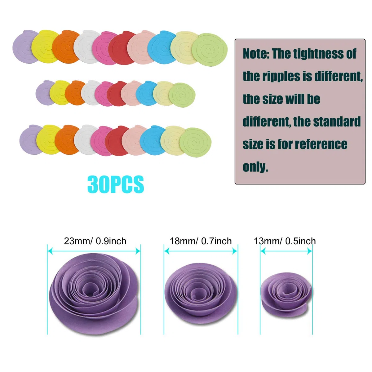 Woohome 1040 Strisce 3MM Carta Quilling Pape Kit, 110 Strisce Fiori di Carta Paper Quilling, Quilling Carta Fiore Craft Kit Quilling Strisce di Carta per Creazioni Artigianali, Scrapbooking