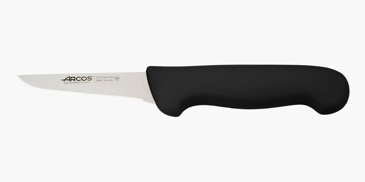 Arcos Serie 2900 - Coltello Disosso - Lama Acciaio Inossidabile Nitrum 100 mm - Manico Polipropilene Colore Nero