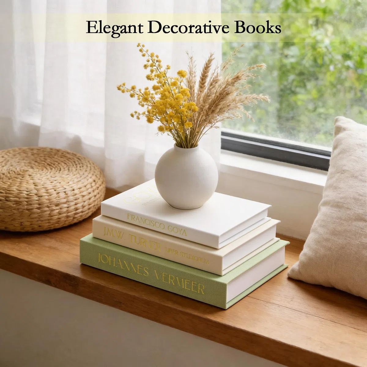 Set di 3 libri decorativi, elegante scatola per libri con contenitore per interni moderni, design estetico, impilabile e robusto