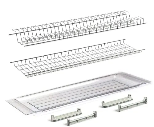 Kit Scolapiatti Incasso in Metallo - per pensili da 90 cm