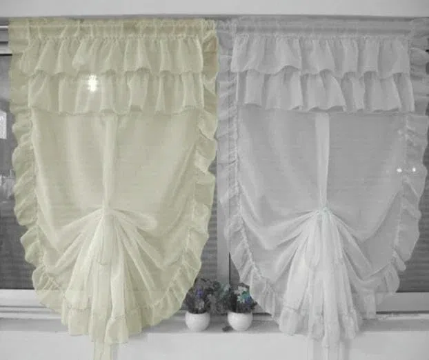 Tenda a palloncino sollevabile per soggiorno, camera da letto, schermo-BIANCO-1 x larghezza 60 cm x altezza 175 cm