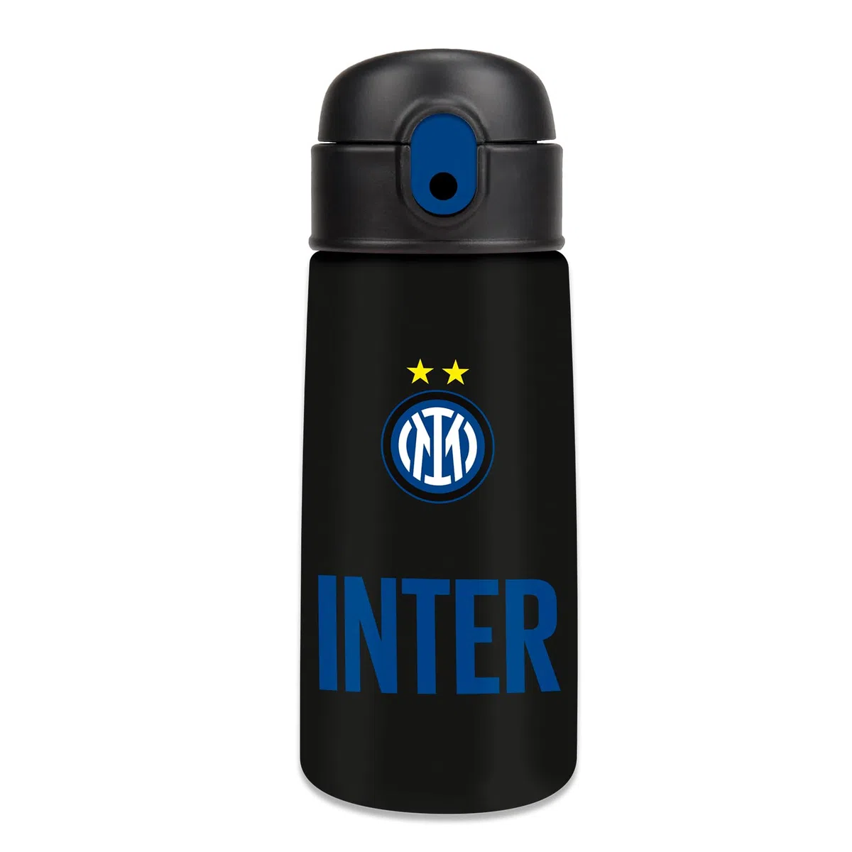 Seven Borraccia termica INTER per ragazzi, 460 ml, Acciaio inox interno/esterno, bpa free, Mantenimento temperatura: caldo 12h/freddo 24h, Prodotto ufficiale, Idea regalo