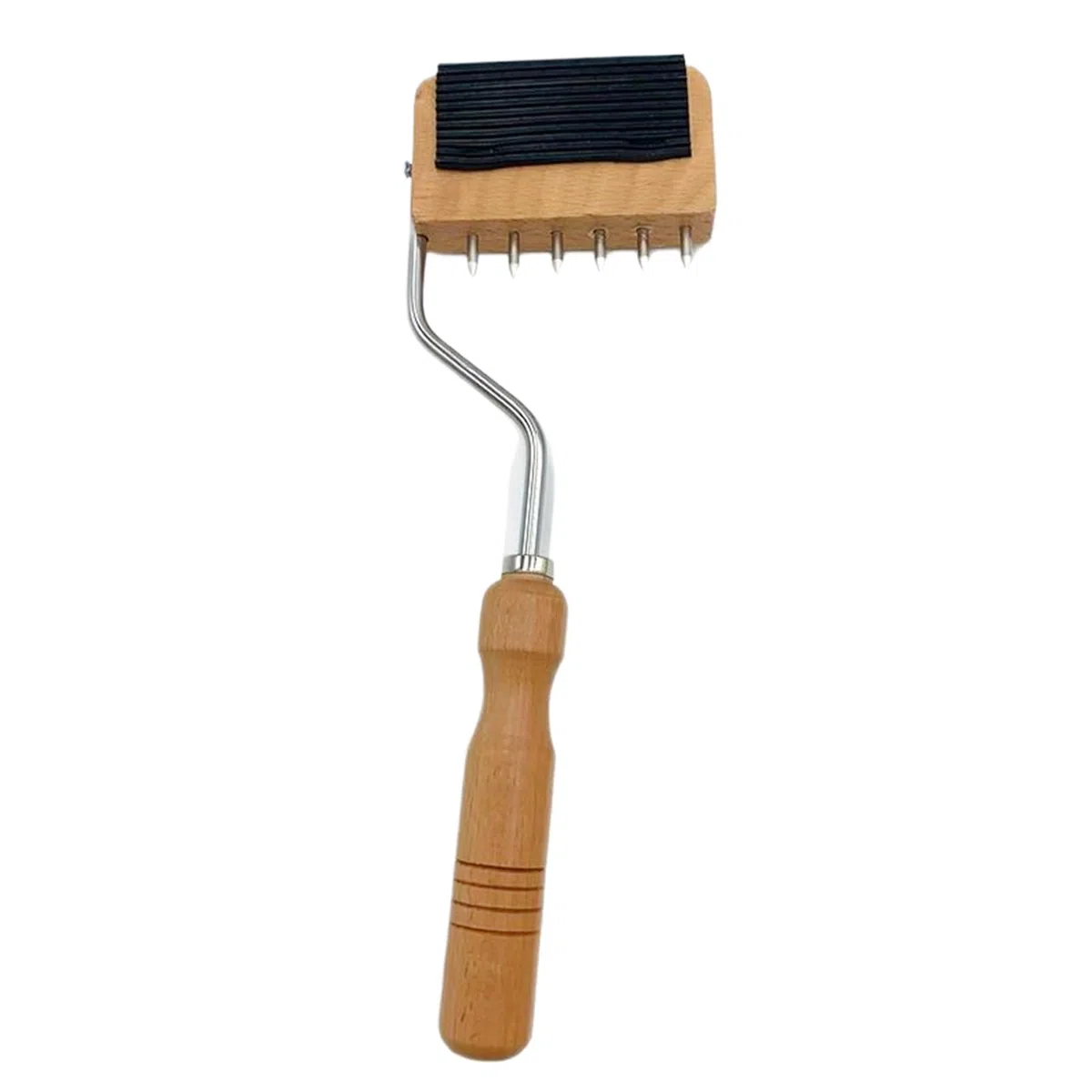 Tendicinghia per cinghie, tenditore in tela con manico in legno, strumento per tappezzeria per tappeti, nastri, tessuti, con leva a collo di cigno per riparazione di mobili e progetti fai da