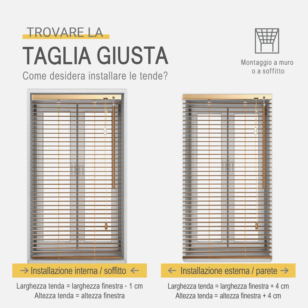 Sol Royal Veneziana in Legno SolDecor JH3 Stile Quercia - 70x130 cm - Tenda Veneziana di Legno da Interno ed Esterno - Veneziana Finestra - Prodotta nel Rispetto dell'ambiente - con Cordino
