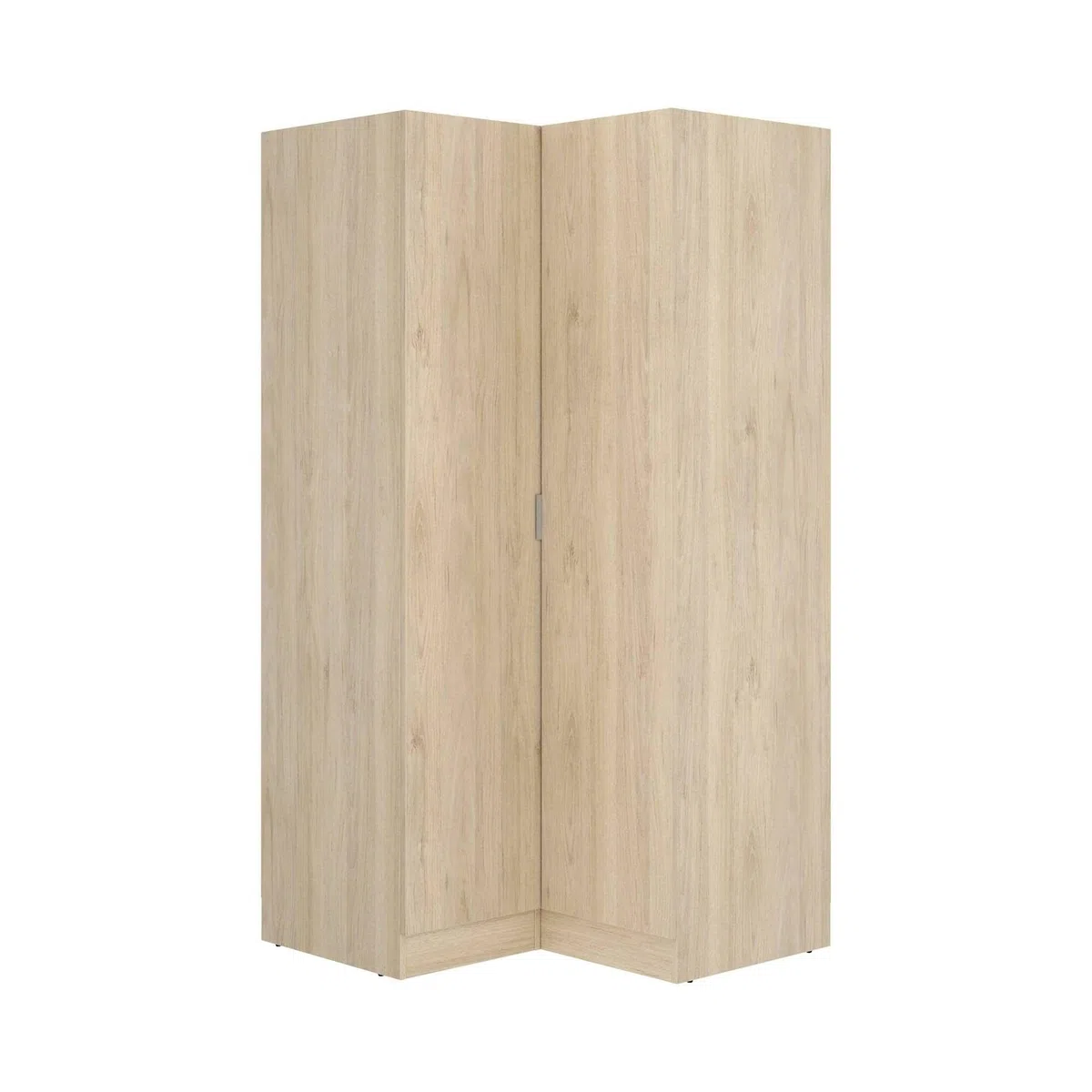 Dmora Guardaroba 2 Ante Elgon 92.5x184h cm Marrone Rovere Appendiabiti 4 Ripiani, Armadio Camera da Letto 2 Ante