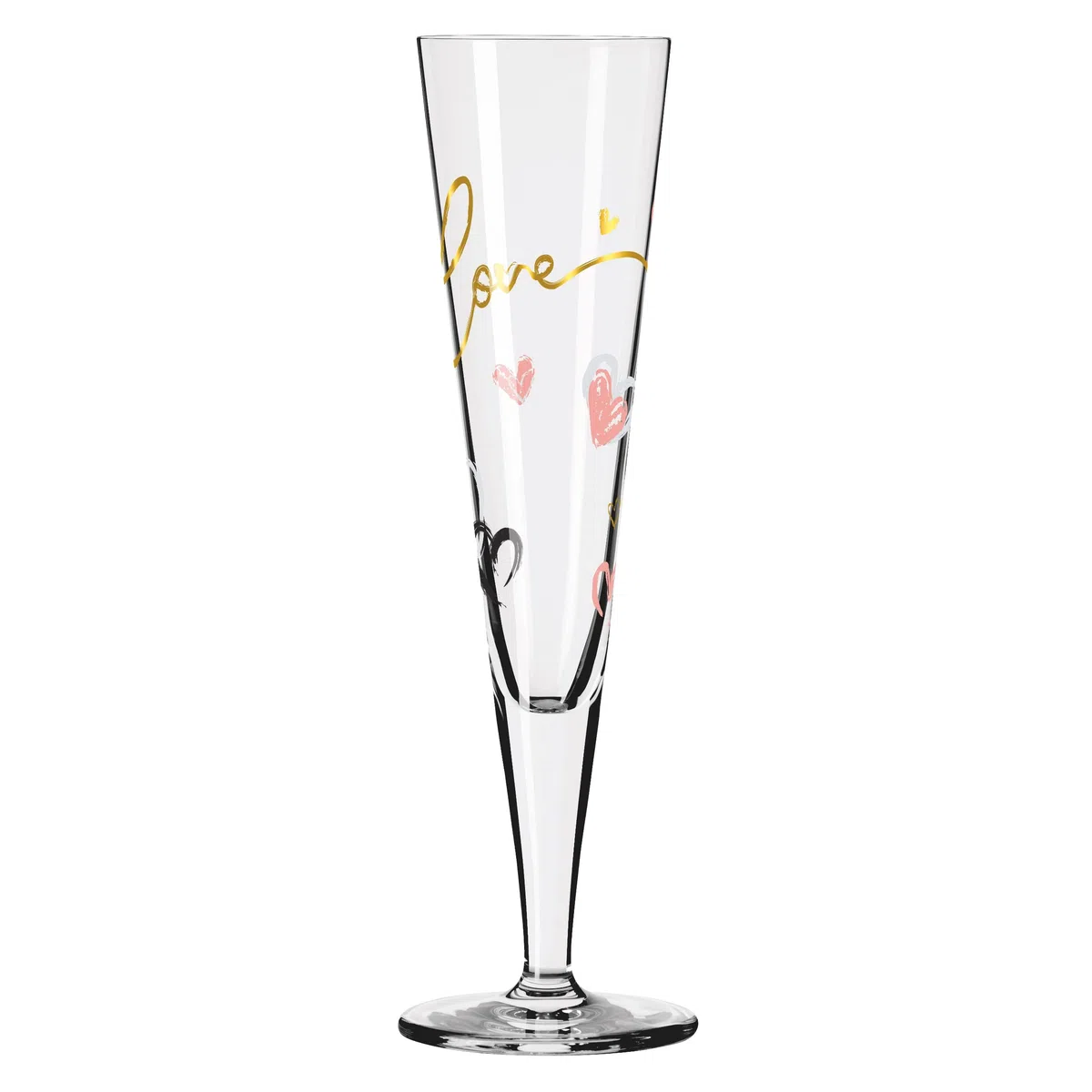 RITZENHOFF 6031004 Bicchiere da champagne 200 ml - Serie Goldnacht Duett 2023-2x pezzo di design con oro vero - Made in Germany